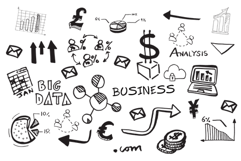 transparent digital symbols representing business big data analytics - Download Free Stock Videos Pikwizard.com