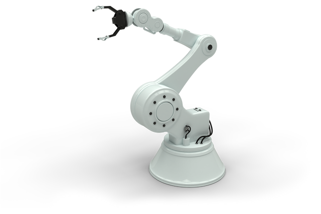 Transparent Industrial Robot Arm Isolated on White - Download Free Stock Videos Pikwizard.com