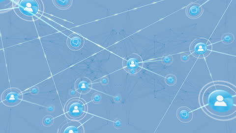 Digital Network Interconnectivity Concept with Icons