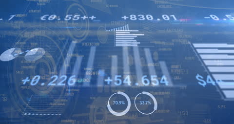Digital Data Overlap with Financial Analytics Interface