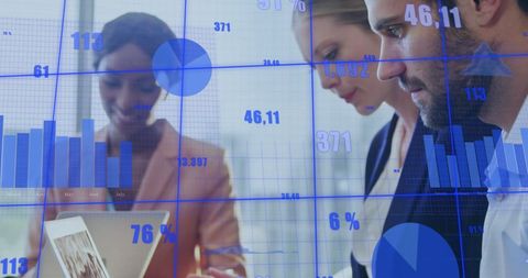 Collaborative business analytics with digital interface overlay