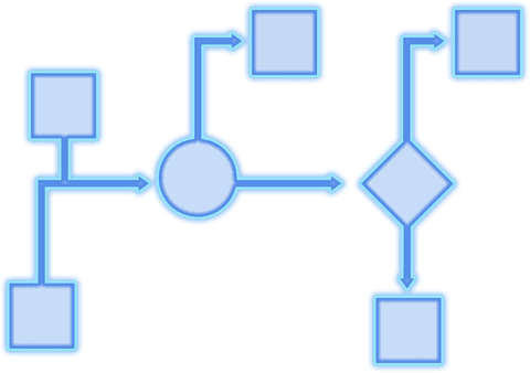 Transparent Flowchart with Dynamic Shapes on Plain Background - Download Free Stock Videos Pikwizard.com