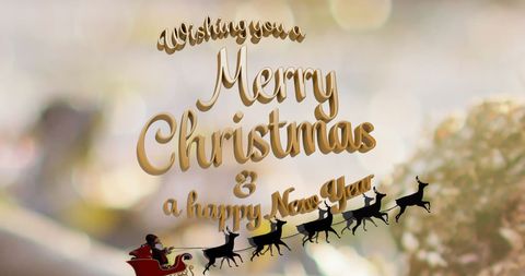 Festive christmas and new year greetings banner