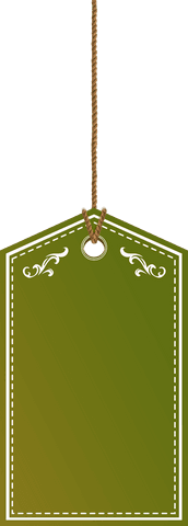 green blank label with rope on transparent background - Download Free Stock Videos Pikwizard.com