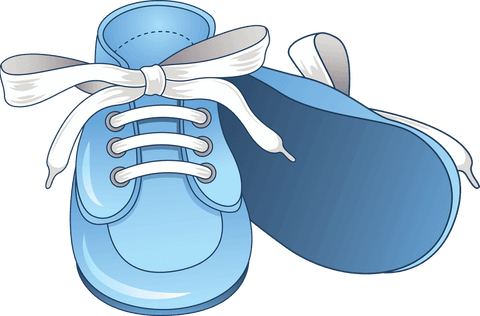 blue baby shoes with white laces on transparent background illustration - Download Free Stock Videos Pikwizard.com