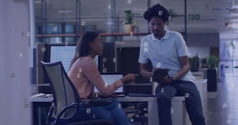 Modern workspace collaboration with digital technology