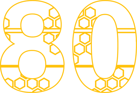 yellow number 80 with hexagonal pattern on transparent background - Download Free Stock Videos Pikwizard.com