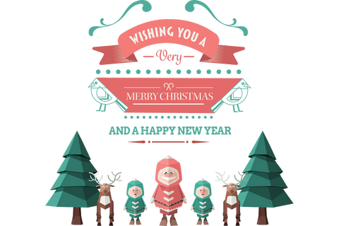 transparent christmas greetings with santa claus characters - Download Free Stock Videos Pikwizard.com