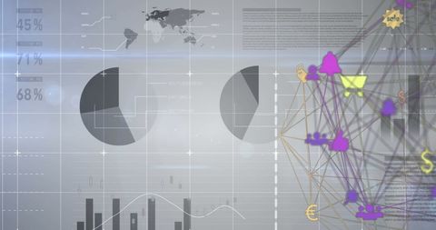Abstract Digital Security Interface with Social Network Icons - Download Free Stock Images Pikwizard.com