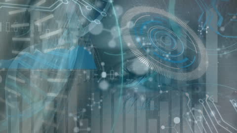 Abstract Digital Data Integration and Analytics Concept