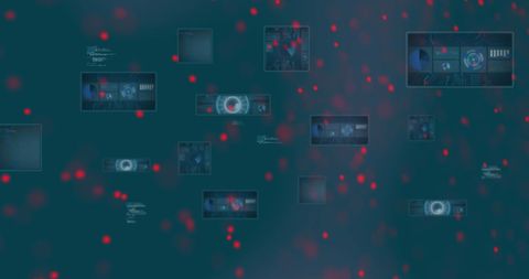 Digital Interface with DNA Strand and Data Analytics Screens