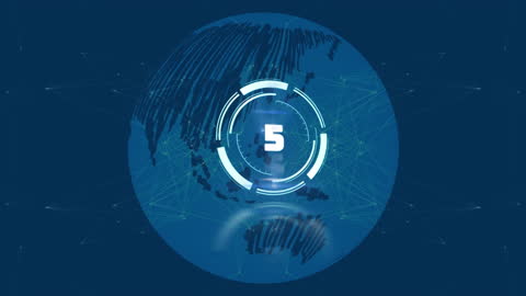 Digital Globe Interface with Scanning Technology Overlay