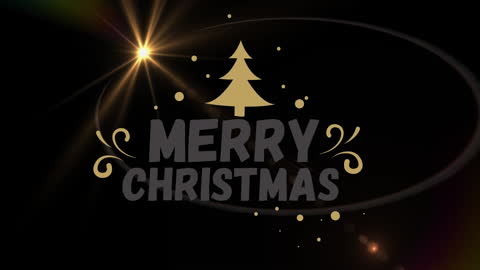 Creative Christmas Greeting with Shining Star Design