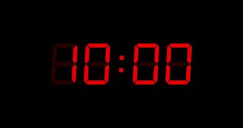 Red Digital Timer on Black Background Concept - Download Free Stock Images Pikwizard.com