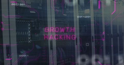 Digital Circuit Board with Growth Hacking Concept over Server Room - Download Free Stock Images Pikwizard.com