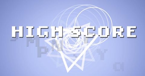 High Score Concept with Geometric Digital Elements - Download Free Stock Images Pikwizard.com