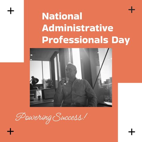 honoring administrative professionals day with businessman in office - Download Free Stock Templates Pikwizard.com