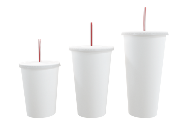 Three Blank Takeaway Cups with Straws on Transparent Background - Download Free Stock Videos Pikwizard.com