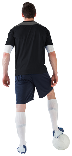 Transparent Football Player with Soccer Ball in Athletic Gear - Download Free Stock Videos Pikwizard.com