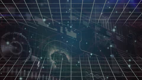 Digital Network with Data and Neurons in Futuristic Grid