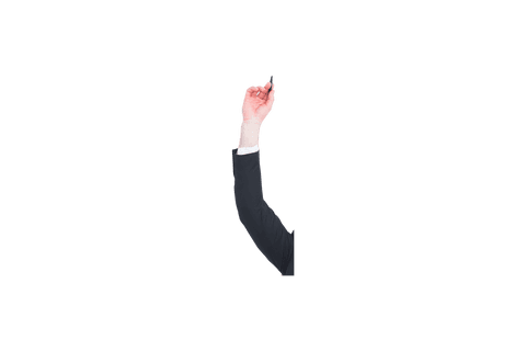 hand holding pen on transparent background business concept - Download Free Stock Videos Pikwizard.com