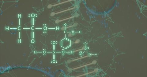 Futuristic DNA and Chemical Structure Digital Illustration - Download Free Stock Images Pikwizard.com