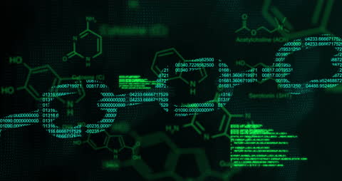 Digital Overlay of Molecular Structures and Blockchain Code