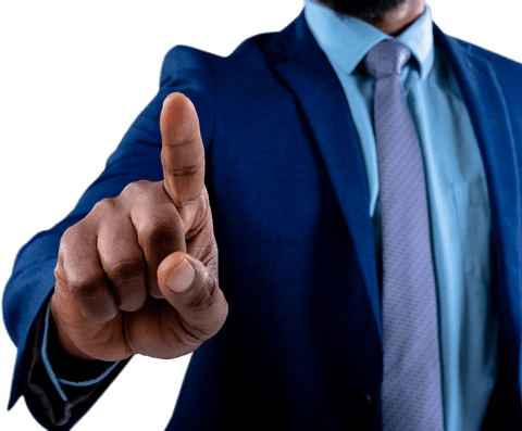Businessman Touching Transparent Virtual Screen - Download Free Stock Videos Pikwizard.com