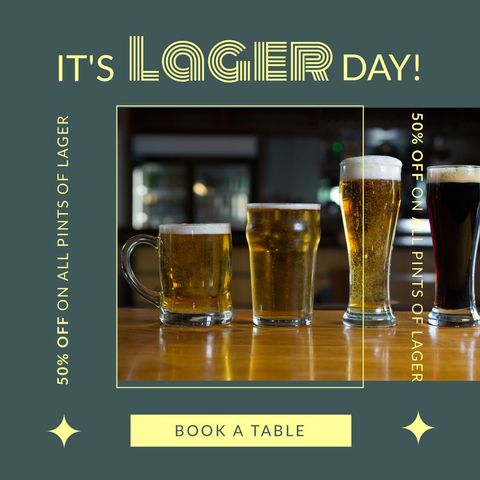 celebrating lager day with draft beer variety - Download Free Stock Templates Pikwizard.com