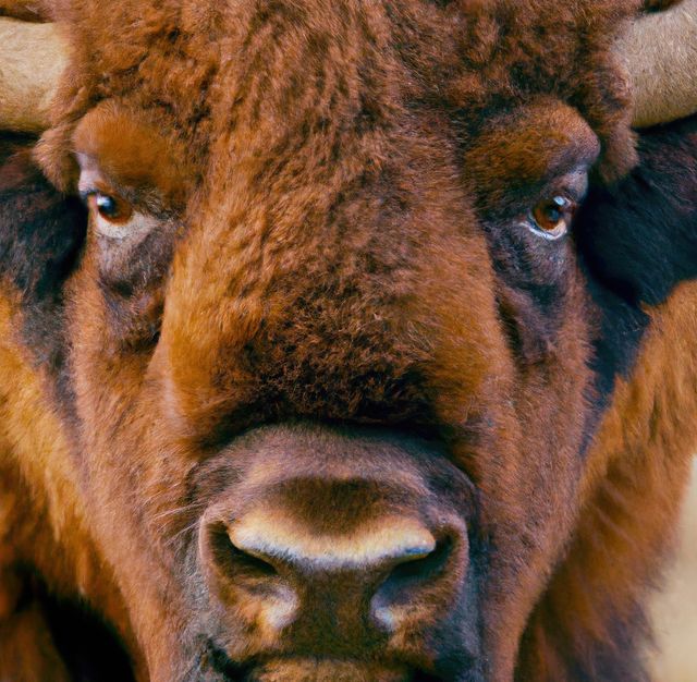 Close-up Portrait of a Bison - Download Free Stock Images Pikwizard.com