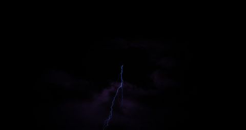 Dramatic Lightning Bolt Flashing in Night Sky - Download Free Stock Images Pikwizard.com