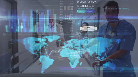 Medical Professionals Using Technology for Critical Care Operations