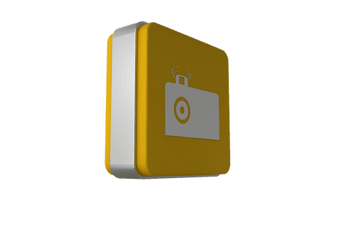 transparent yellow 3d camera icon on isolated background - Download Free Stock Videos Pikwizard.com