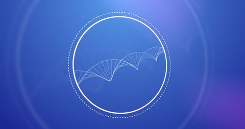 3D DNA Strand Design with Digital Particles on Gradient Background - Download Free Stock Images Pikwizard.com