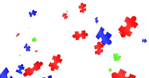Colorful Jigsaw Puzzle Pieces on White Background - Download Free Stock Images Pikwizard.com