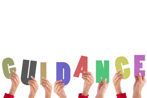 Hands Raising Guidance Text on Transparent Background - Download Free Stock Videos Pikwizard.com