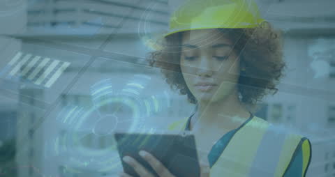 Female Engineer Integrating Augmented Reality Technology