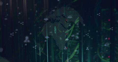 Global networking over digital server infrastructure