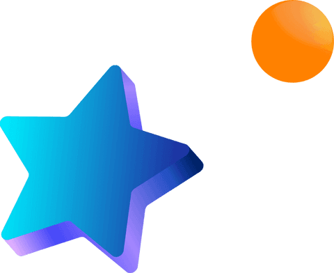 colorful transparent 3d star and circle on modern backdrop - Download Free Stock Videos Pikwizard.com