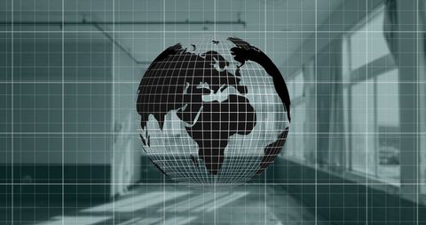 Global Business Growth Concept with Grid Overlay and Globe - Download Free Stock Images Pikwizard.com