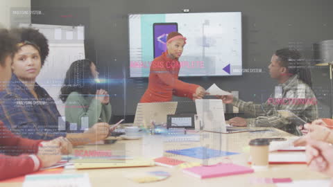 Financial Data Analysis in Diverse Office Meeting Setting