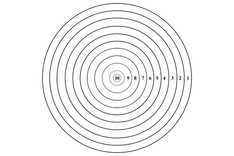 transparent black line target illustration for aim and goals concept - Download Free Stock Videos Pikwizard.com