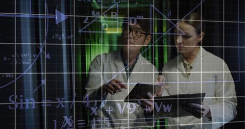 Diverse Technicians Analyzing Scientific Data by Servers - Download Free Stock Images Pikwizard.com