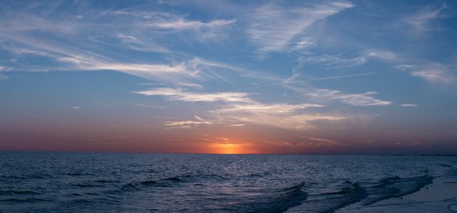 Calm Sea during Sunset - Download Free Stock Photos Pikwizard.com