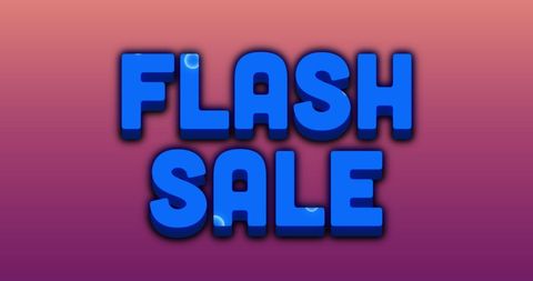 Vibrant Flash Sale Announcement on Gradient Background