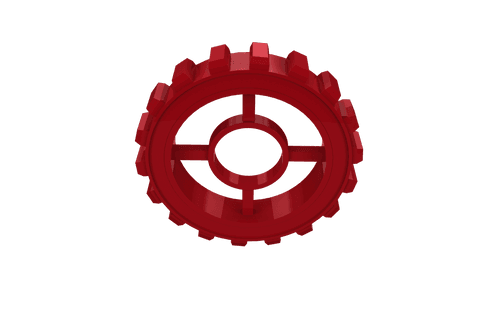 transparent red gear with detailed mechanical texture - Download Free Stock Videos Pikwizard.com