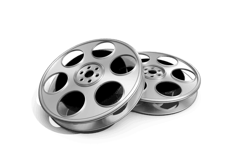 silver film reels on transparent background for entertainment uses - Download Free Stock Videos Pikwizard.com