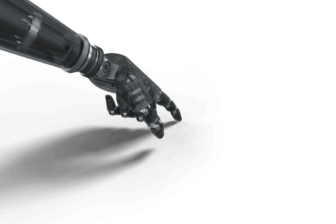 Futuristic Digital Robotic Hand on Transparent Background - Download Free Stock Videos Pikwizard.com