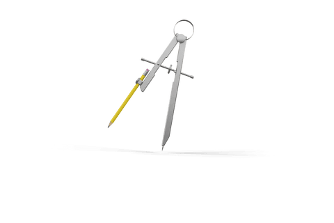 transparent 3d drawing compass with pencil visible from various angles - Download Free Stock Videos Pikwizard.com