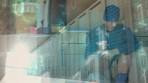 Digital Courier Technology with Data Processing Elements